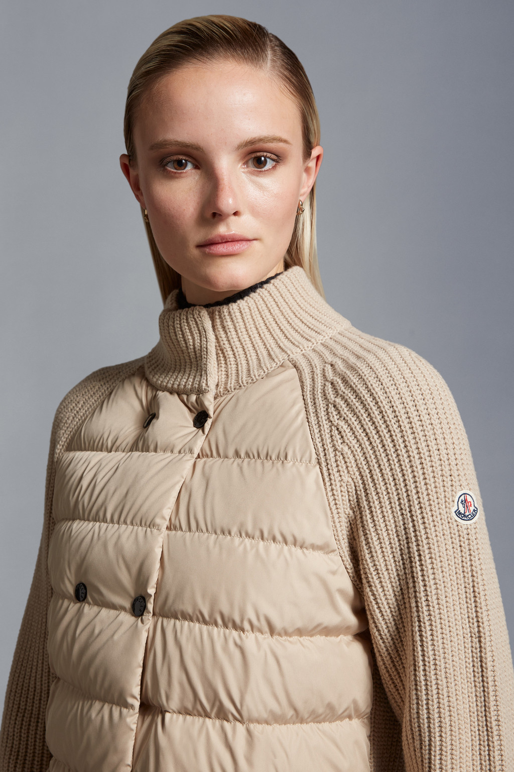 Padded Wool Cardigan