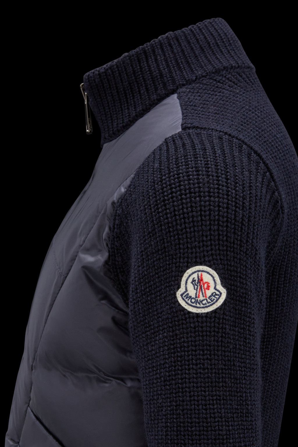 Padded Wool Cardigan