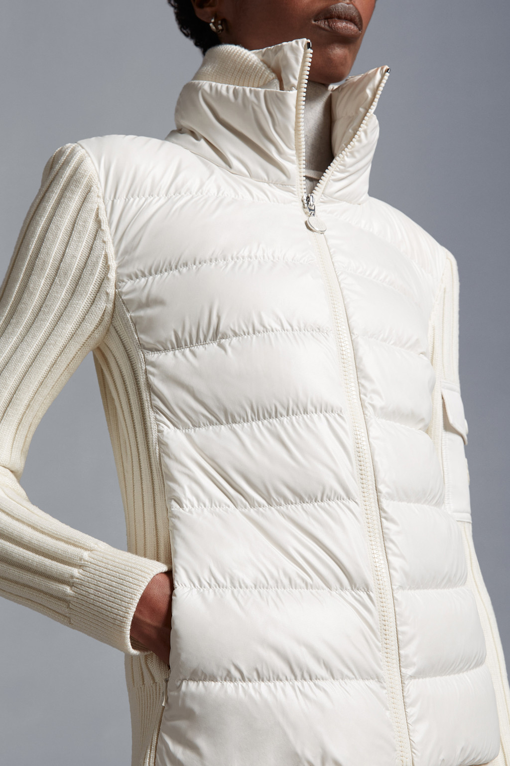 Padded Wool Cardigan