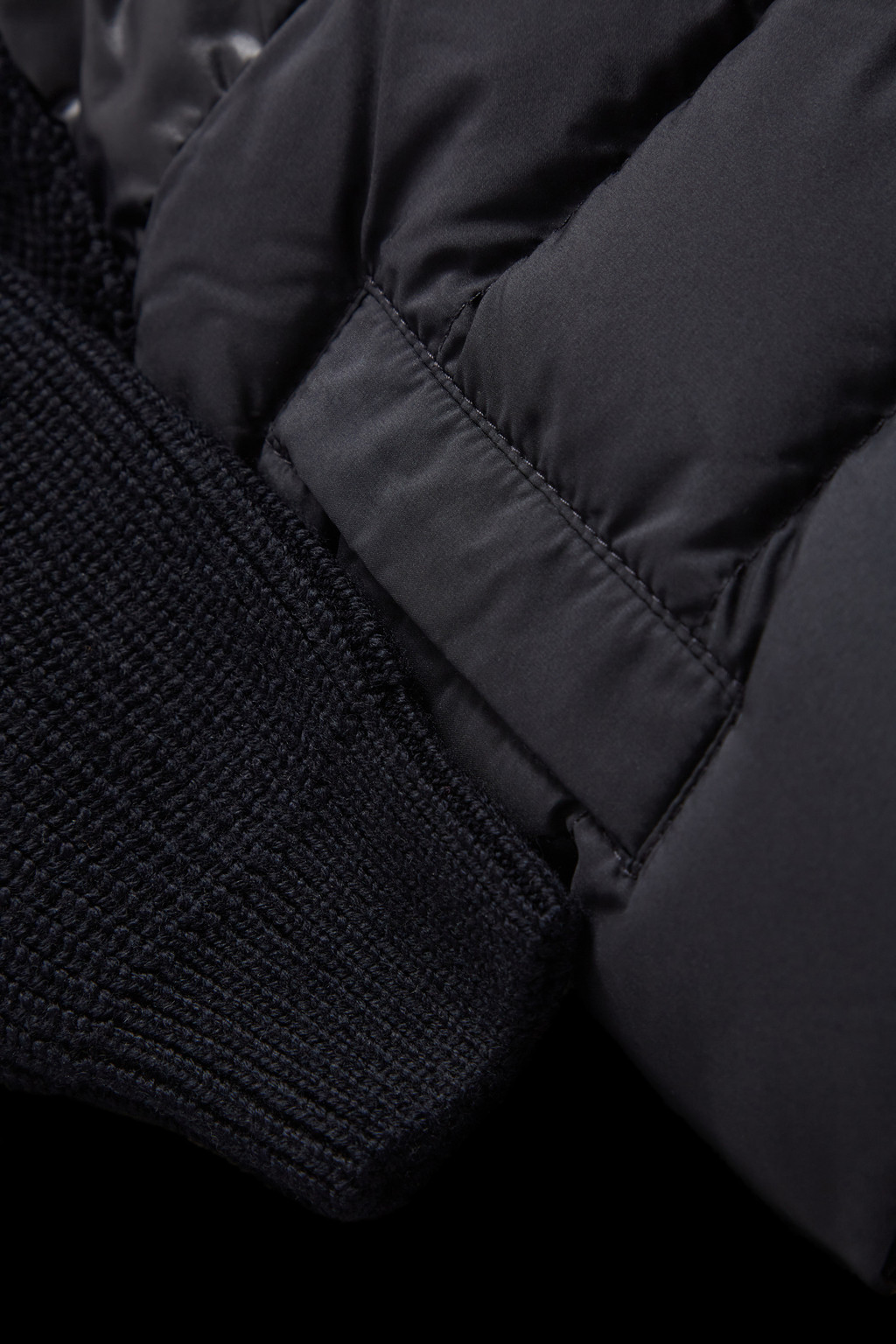 Padded Wool Cardigan