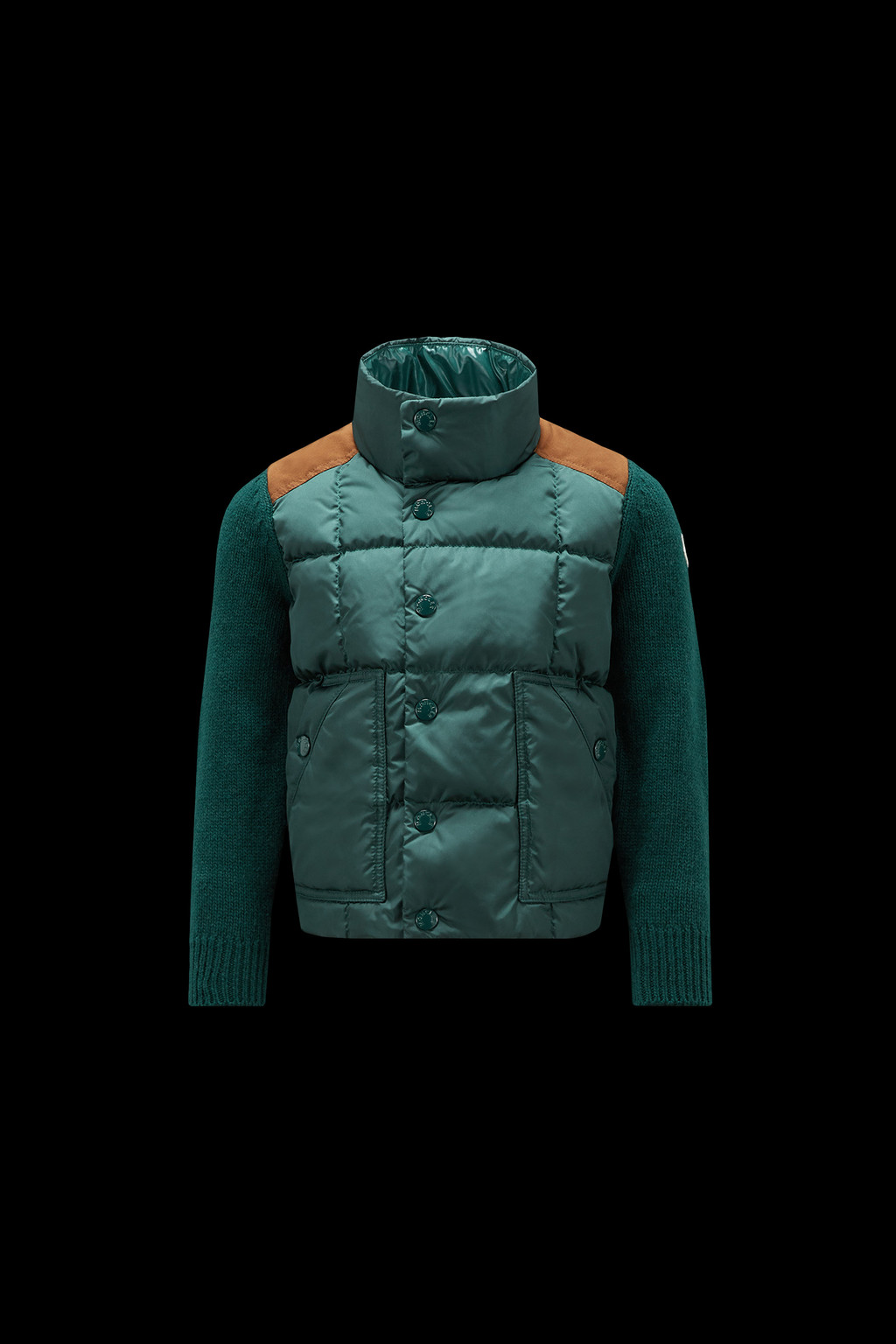 Padded Wool Cardigan