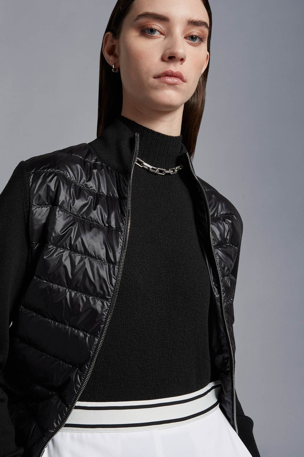 Padded Wool Cardigan