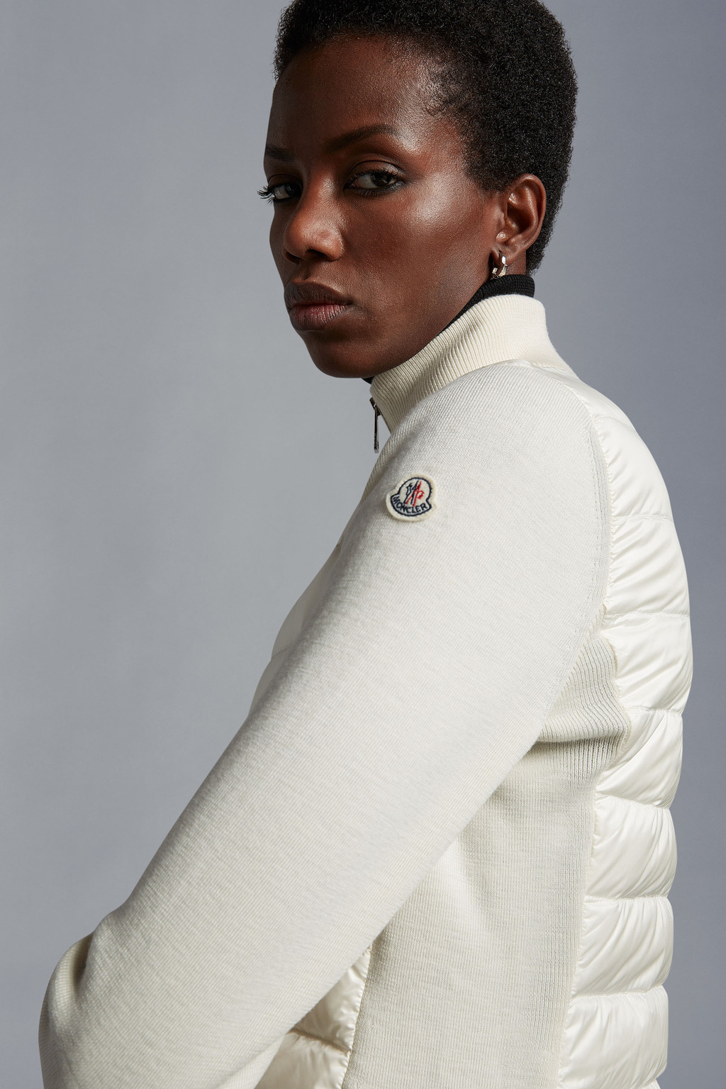 Padded Wool Cardigan