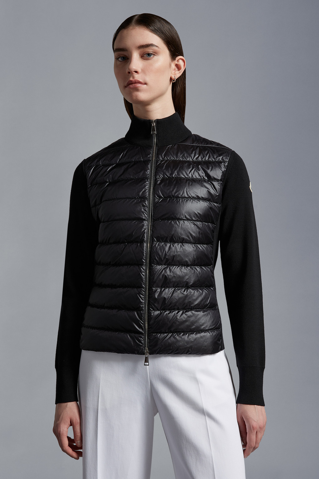 Padded Wool Cardigan