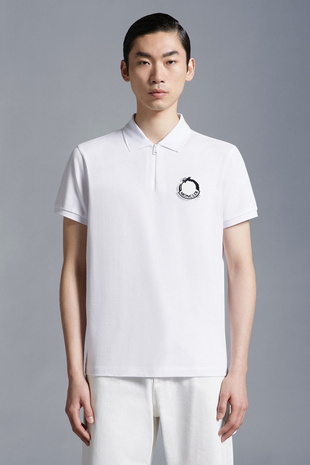 Logo Patch Polo Shirt