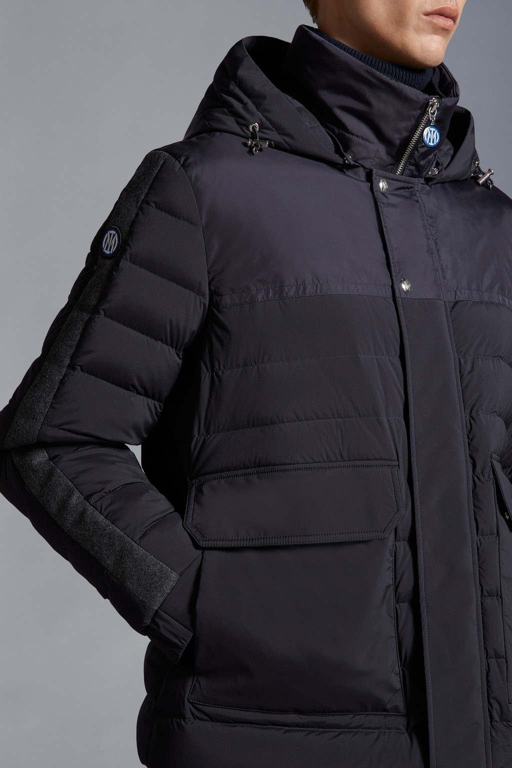 Inter x Moncler Short Down Jacket