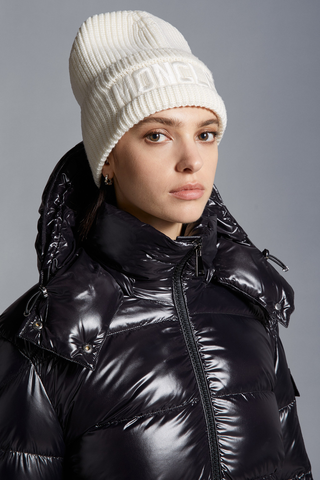 Embroidered Logo Wool Beanie