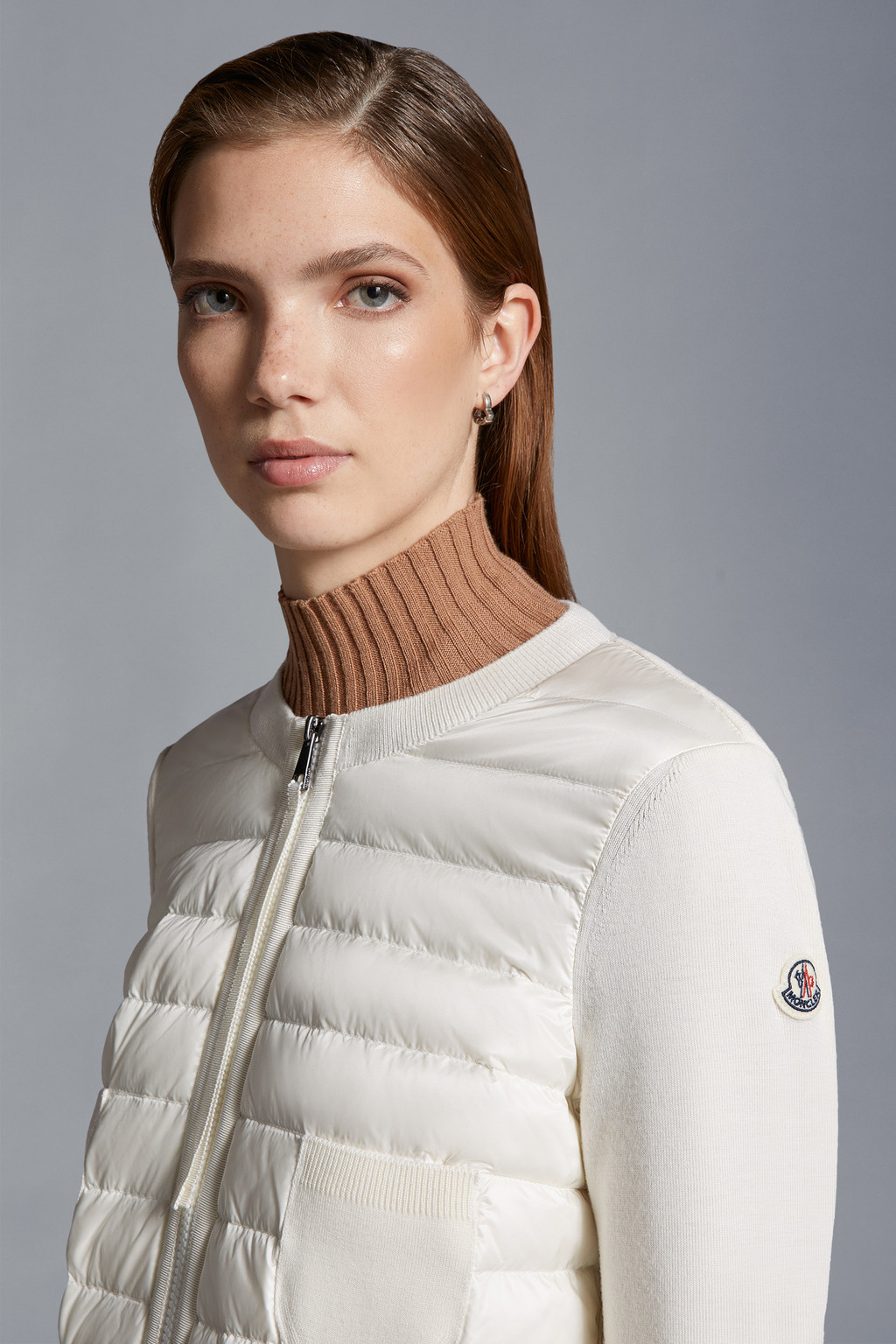 Padded Wool Cardigan