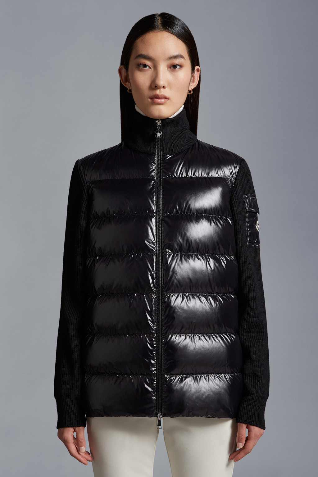 Padded Wool Cardigan