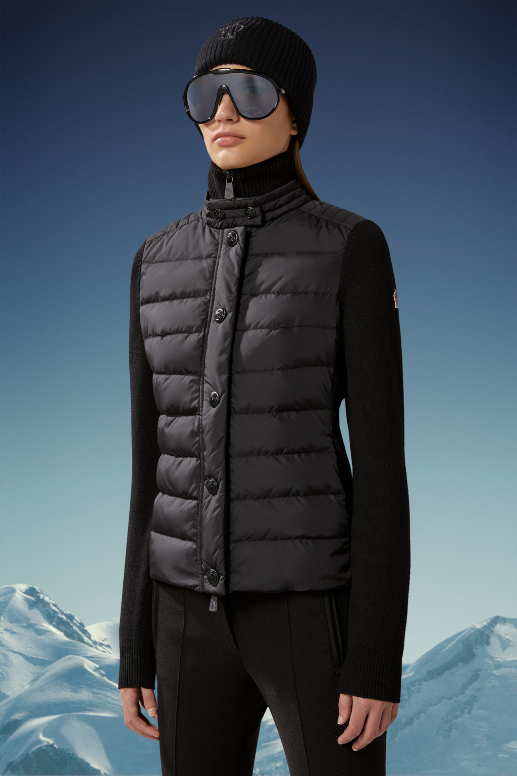 Padded Wool Cardigan