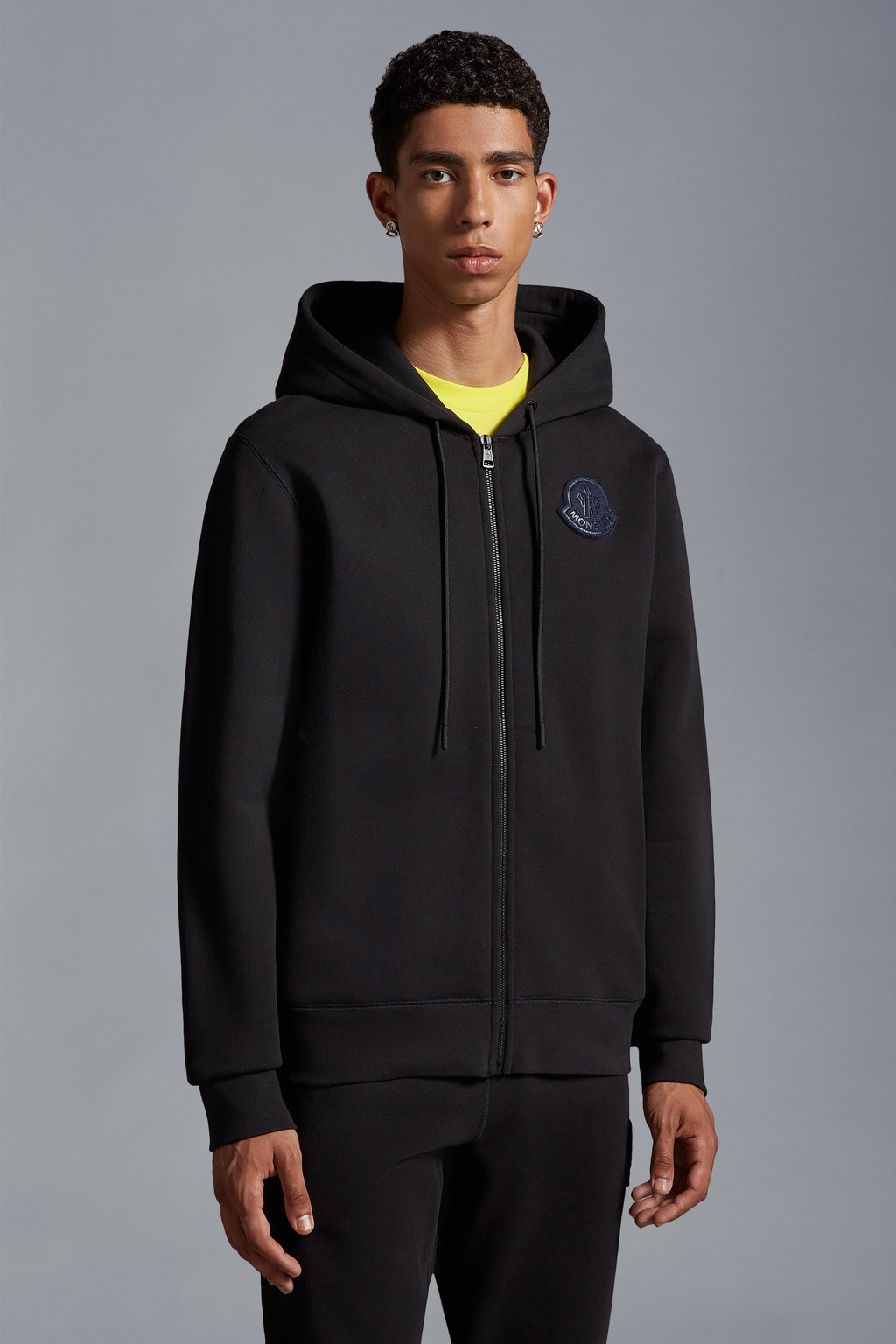 Logo Patch Zip-Up Hoodie