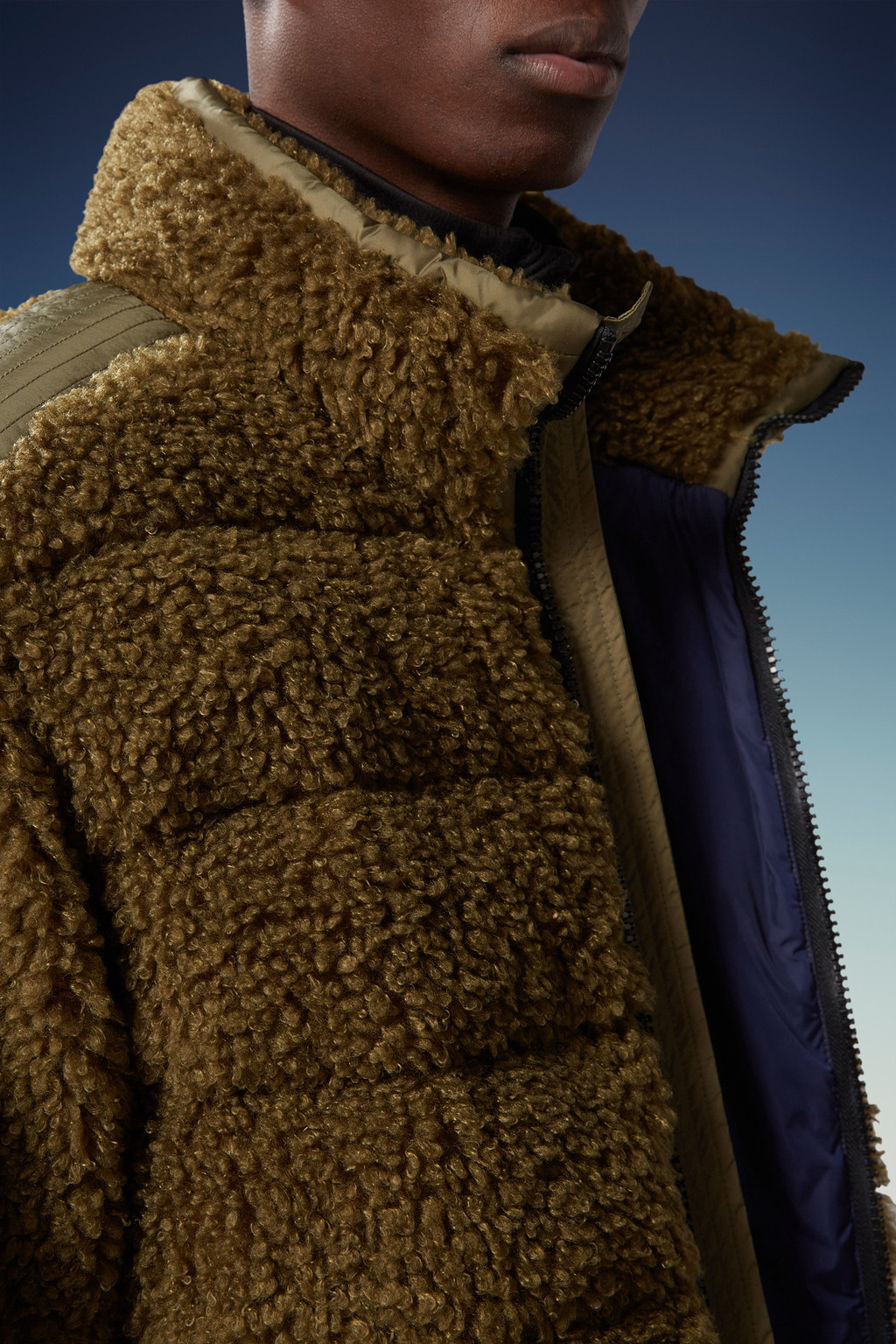 Padded Teddy Zip-Up Sweatshirt