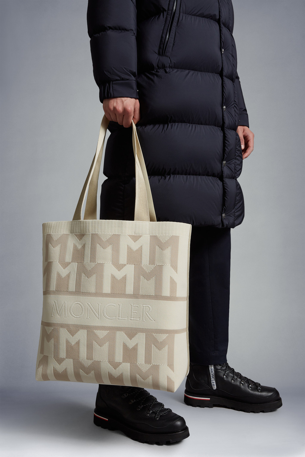 Monogram Knit Tote Bag