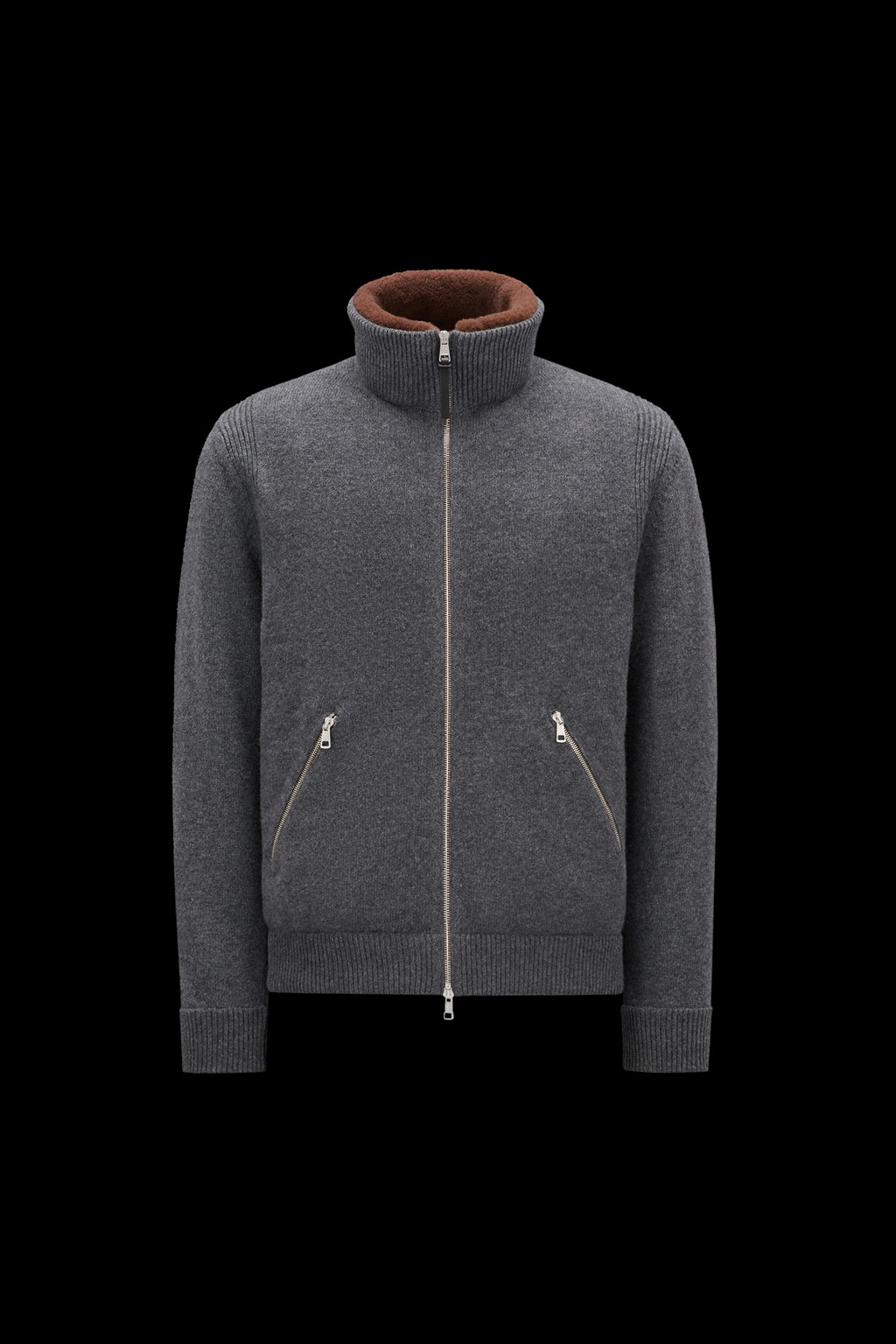 Padded Wool Cardigan