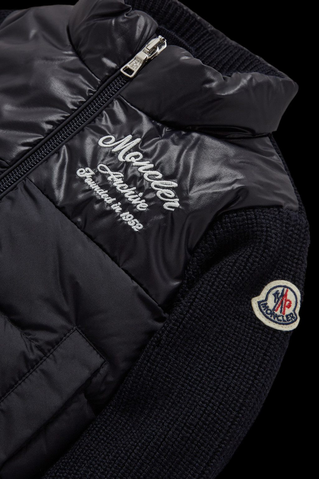 Padded Wool Cardigan