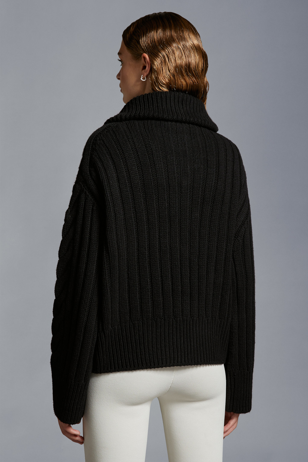 Cable Knit Cashmere Turtleneck Sweater