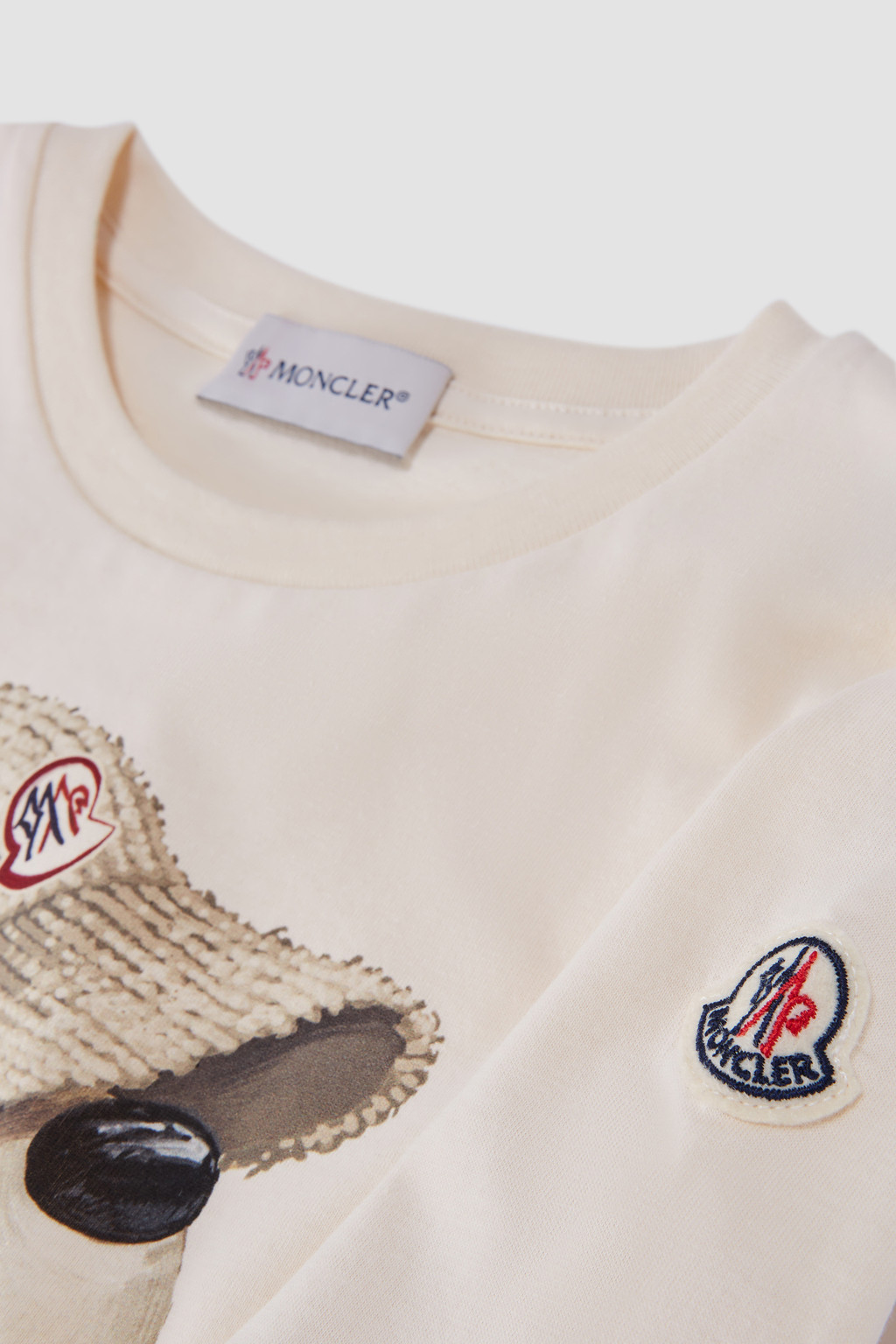 Teddy Bear Motif Long Sleeve T-Shirt