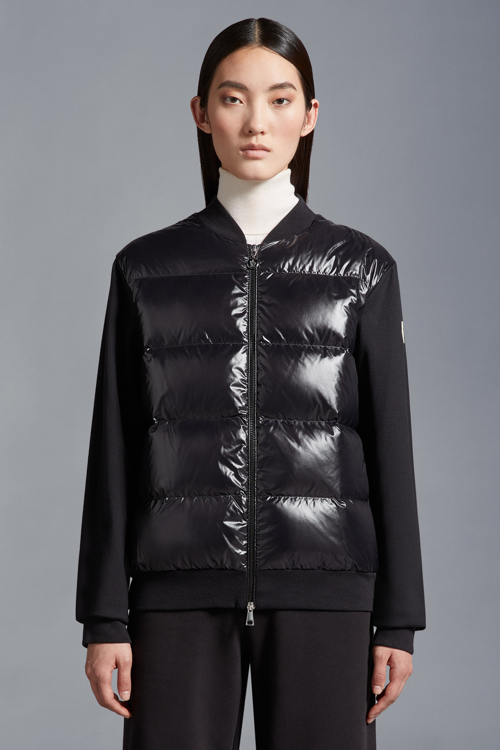 Padded Zip-Up Sweatshirt