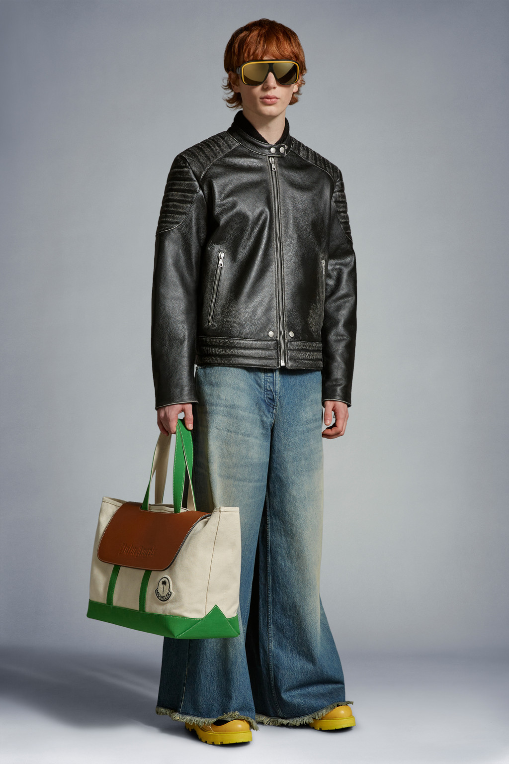 Vicsek Leather Down Jacket