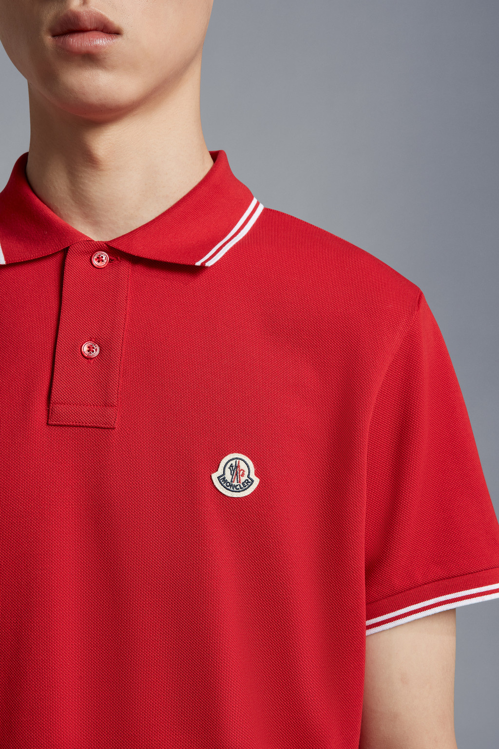 Logo Patch Polo Shirt