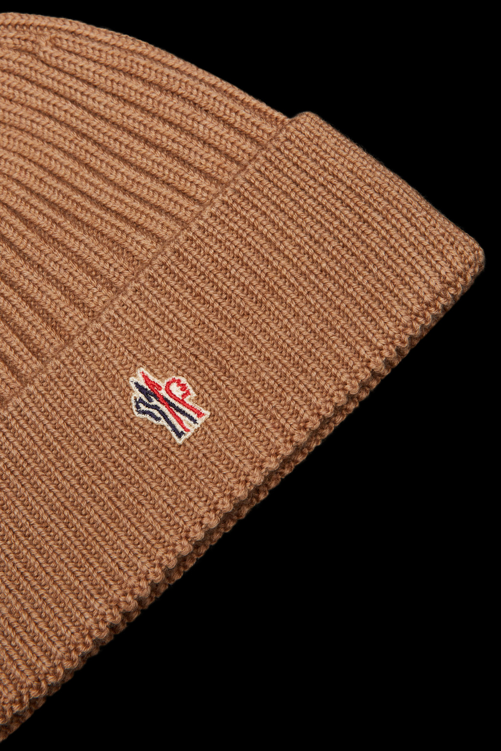 Ribbed Knit Wool Beanie