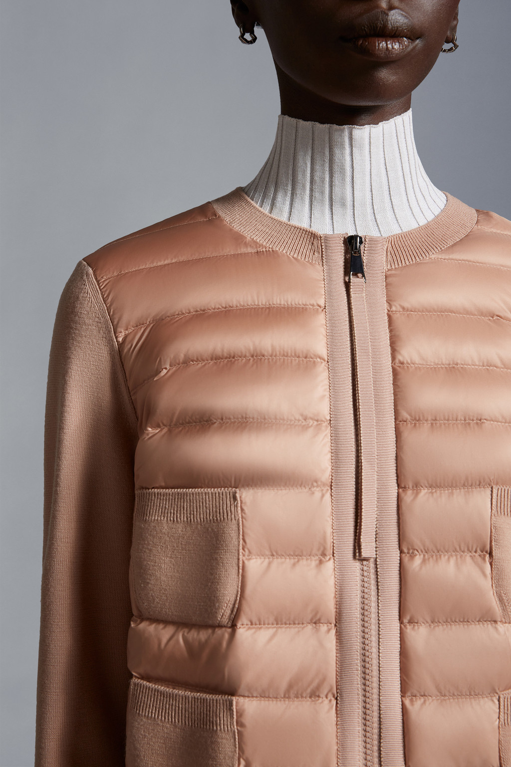 Padded Wool Cardigan