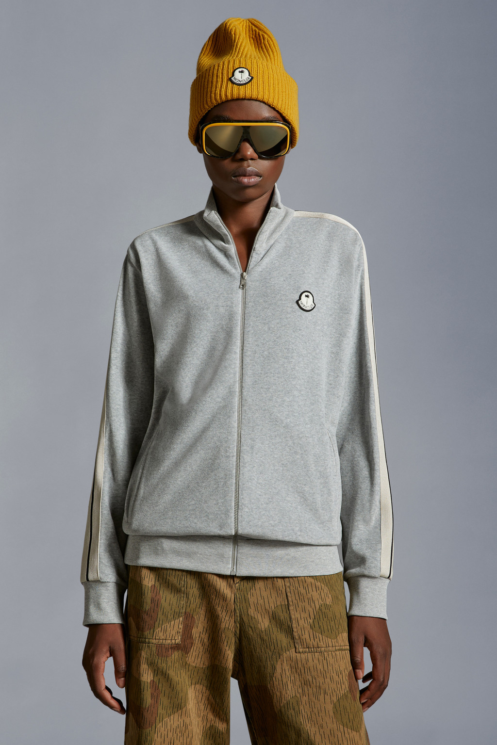 Chenille Zip-Up Sweatshirt