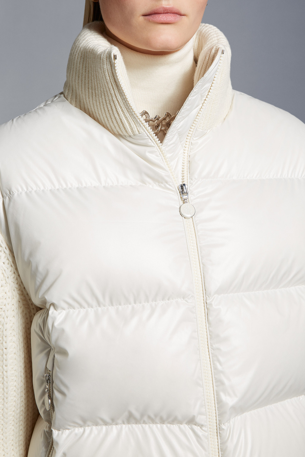 Padded Wool Cardigan