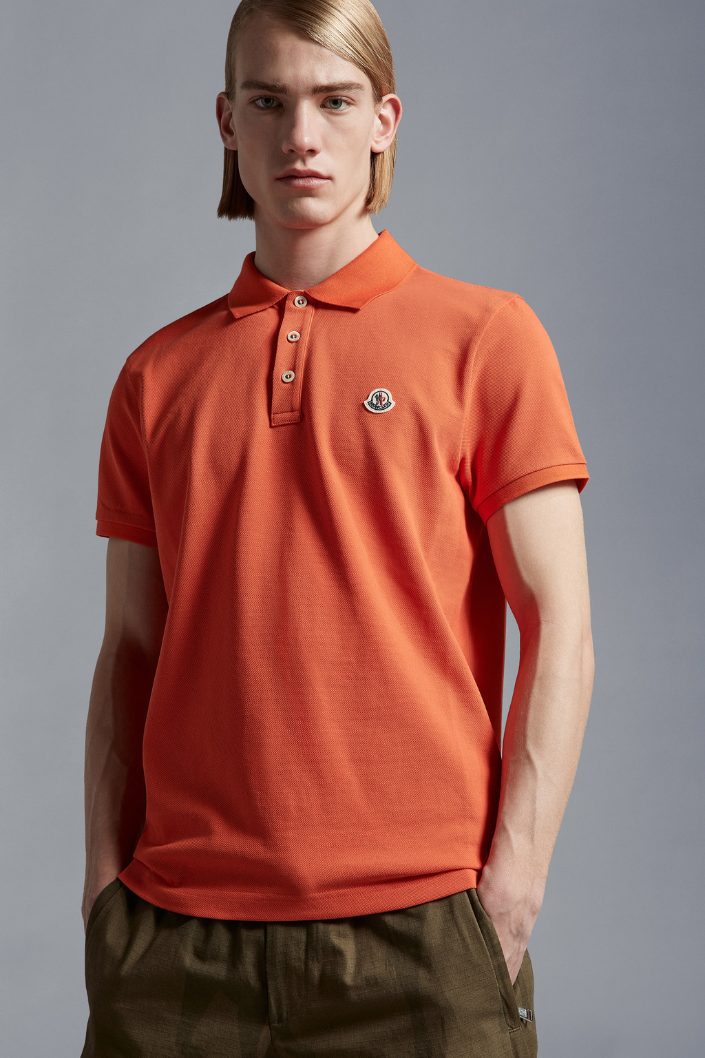 Logo Patch Polo Shirt