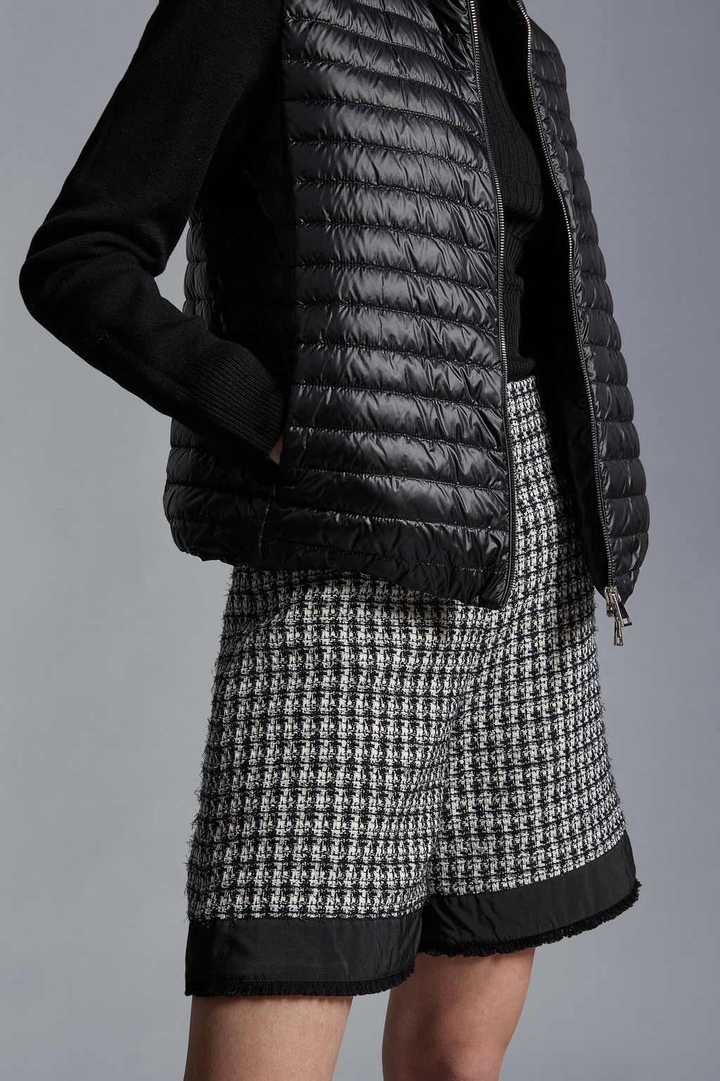 Padded Wool Cardigan