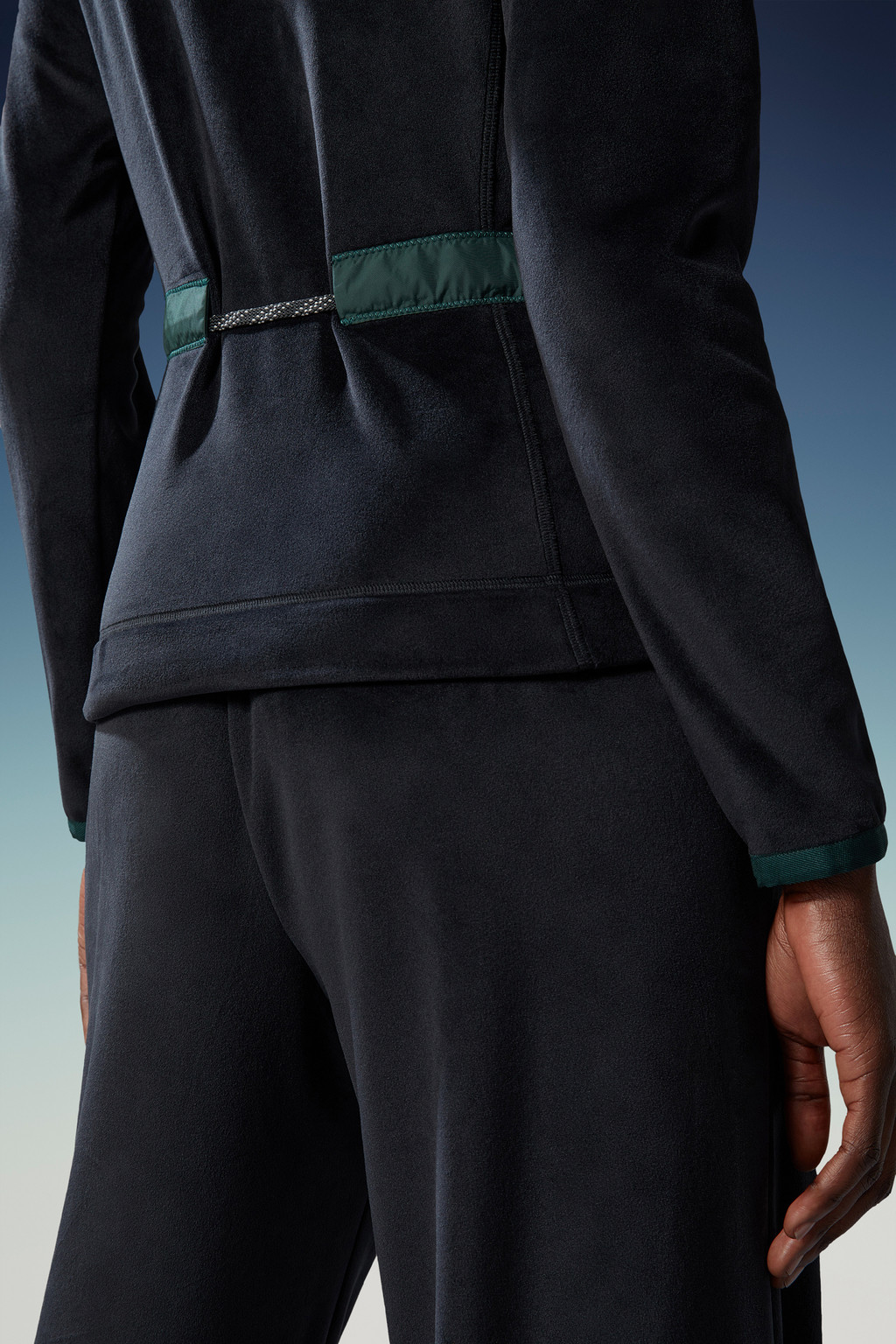 Velour Zip-Up Hoodie