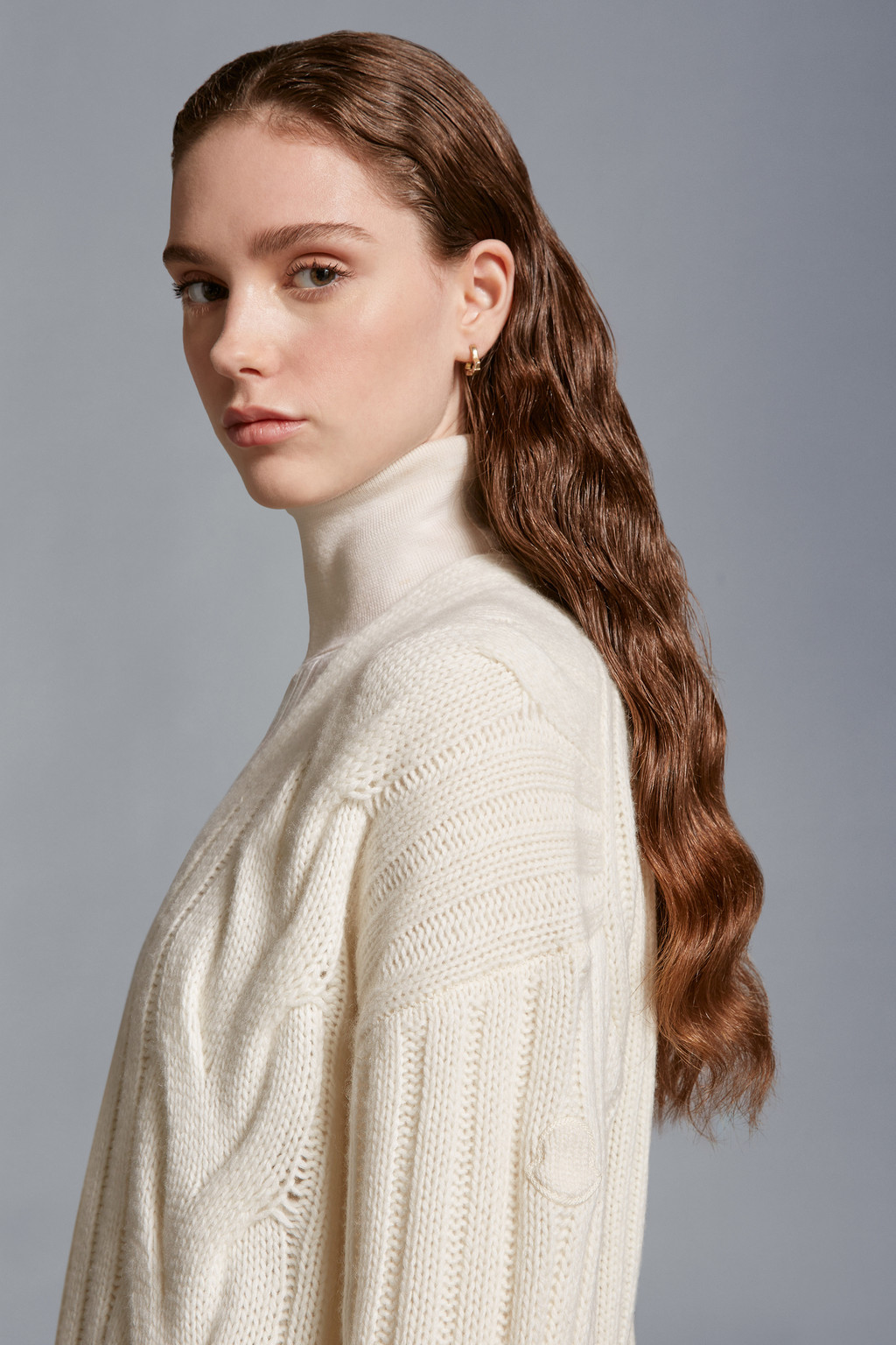 Cable Knit Cashmere Cardigan