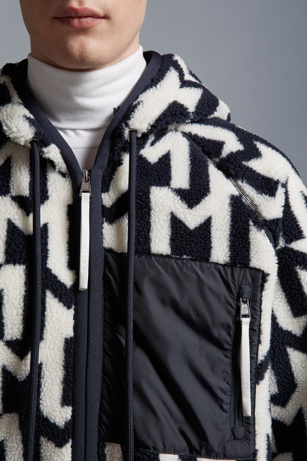 Monogram Zip-Up Hoodie