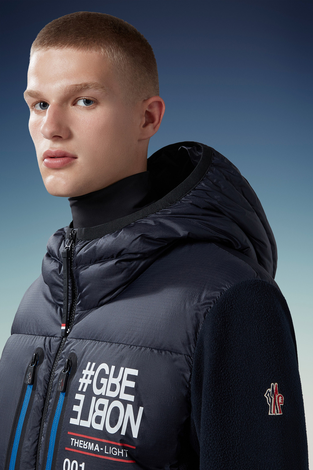 Padded Fleece Zip-Up Hoodie