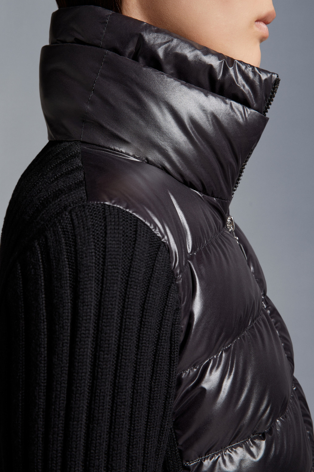 Padded Wool Cardigan