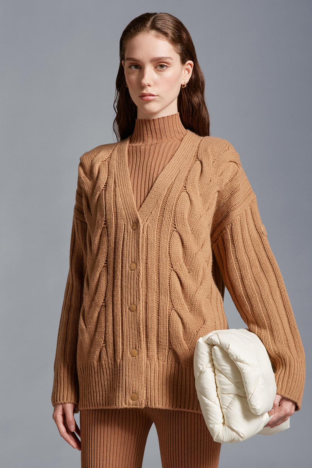 Cable Knit Cashmere Cardigan
