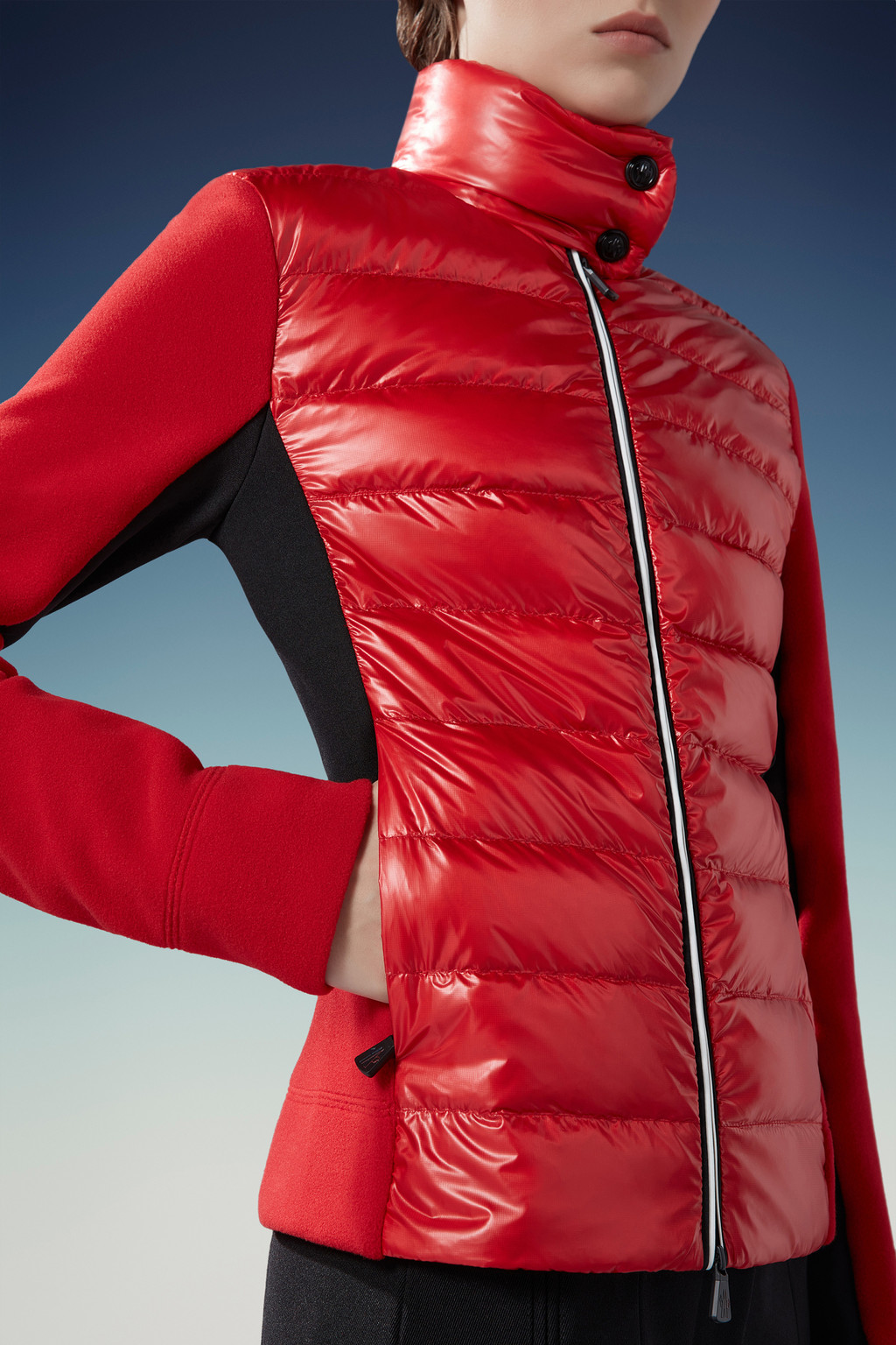 Padded Fleece Cardigan