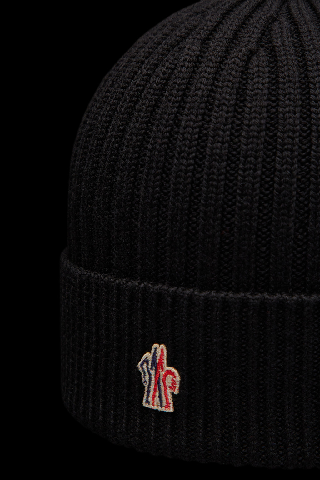 Ribbed Knit Wool Beanie