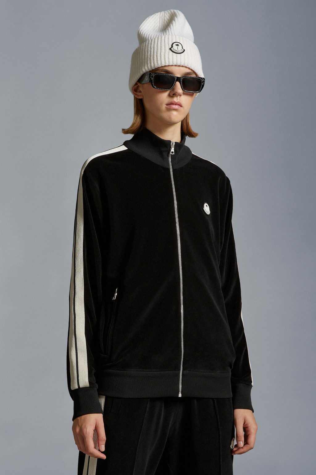 Chenille Zip-Up Sweatshirt