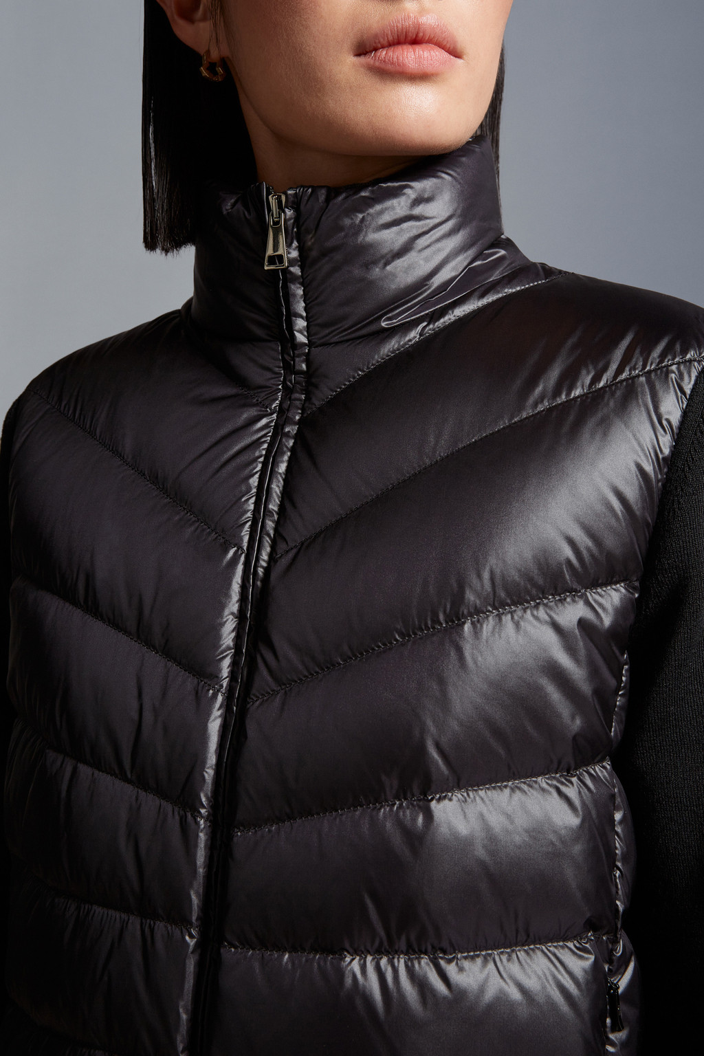 Padded Wool Cardigan