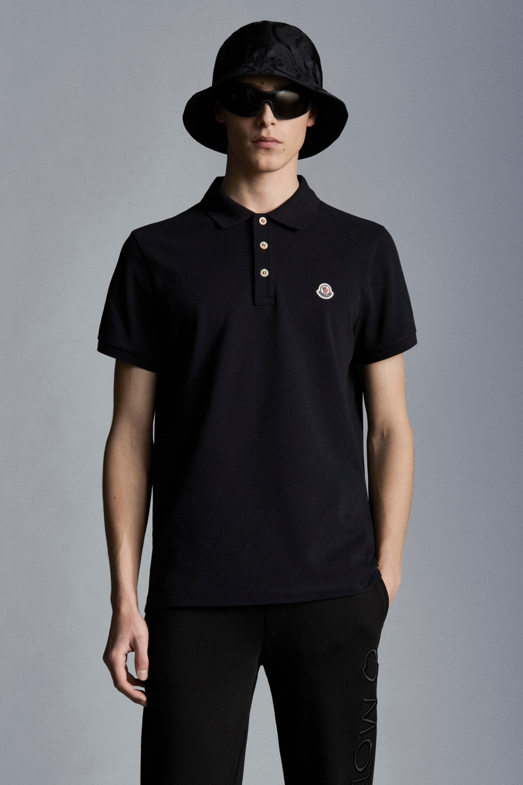 Logo Patch Polo Shirt