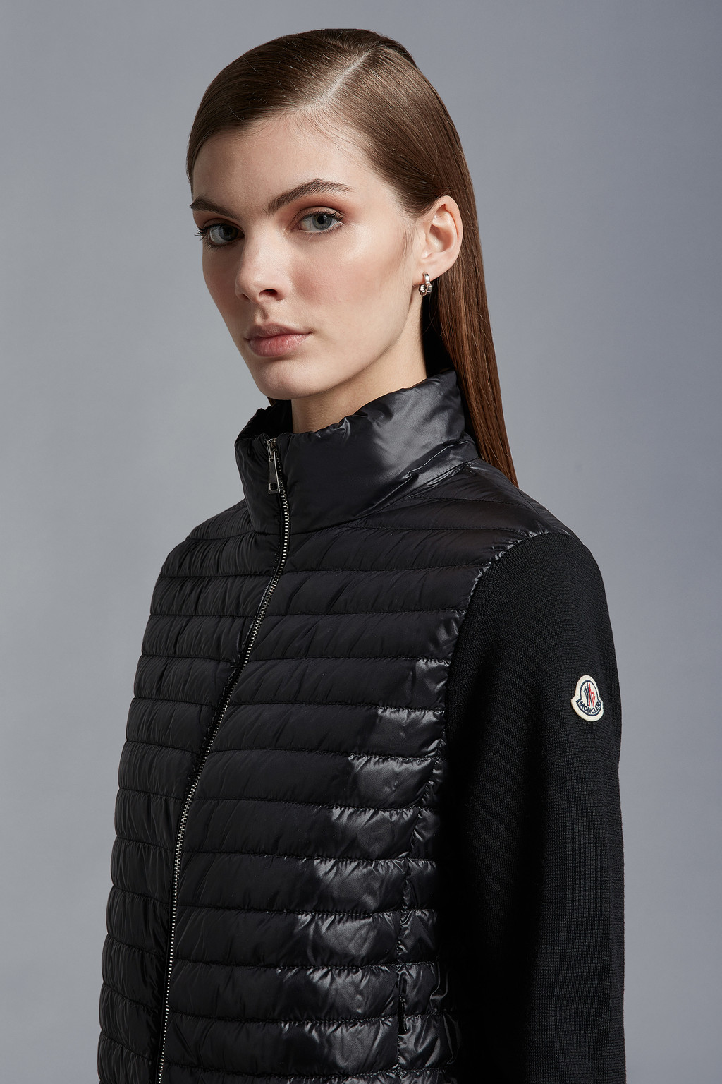 Padded Wool Cardigan