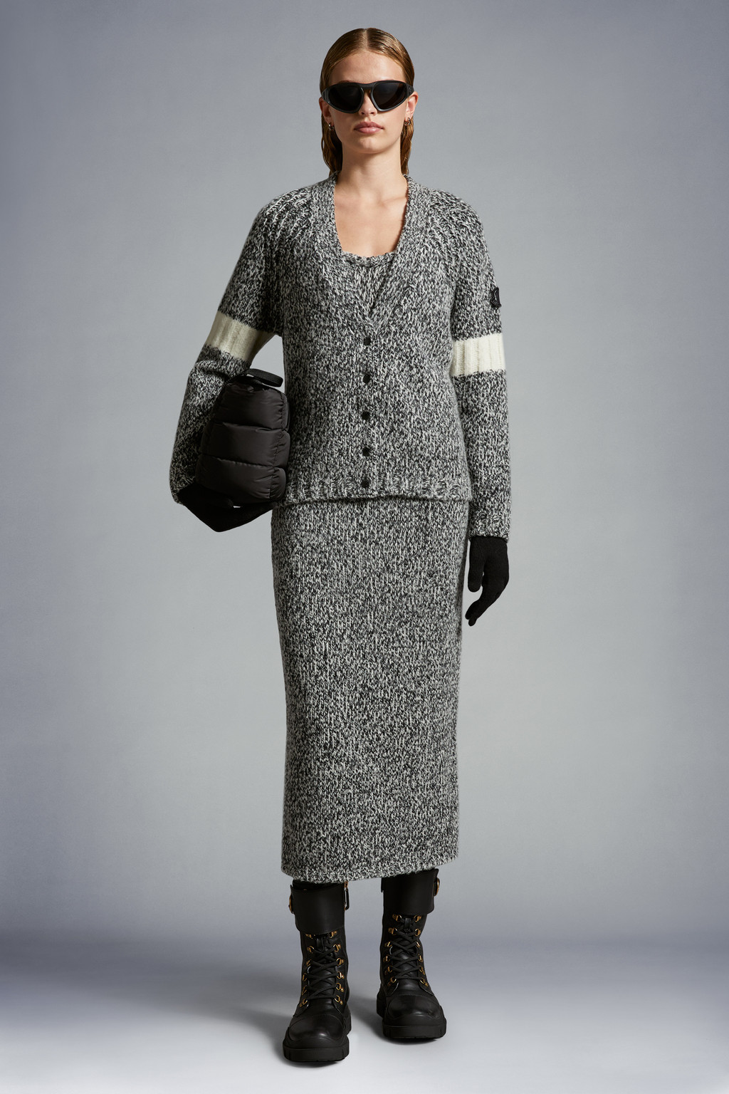 Mouliné Wool Cardigan