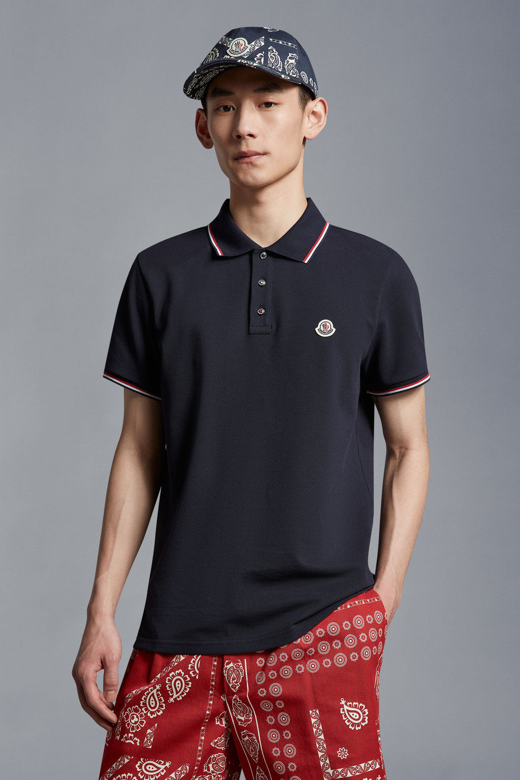 Logo Patch Polo Shirt