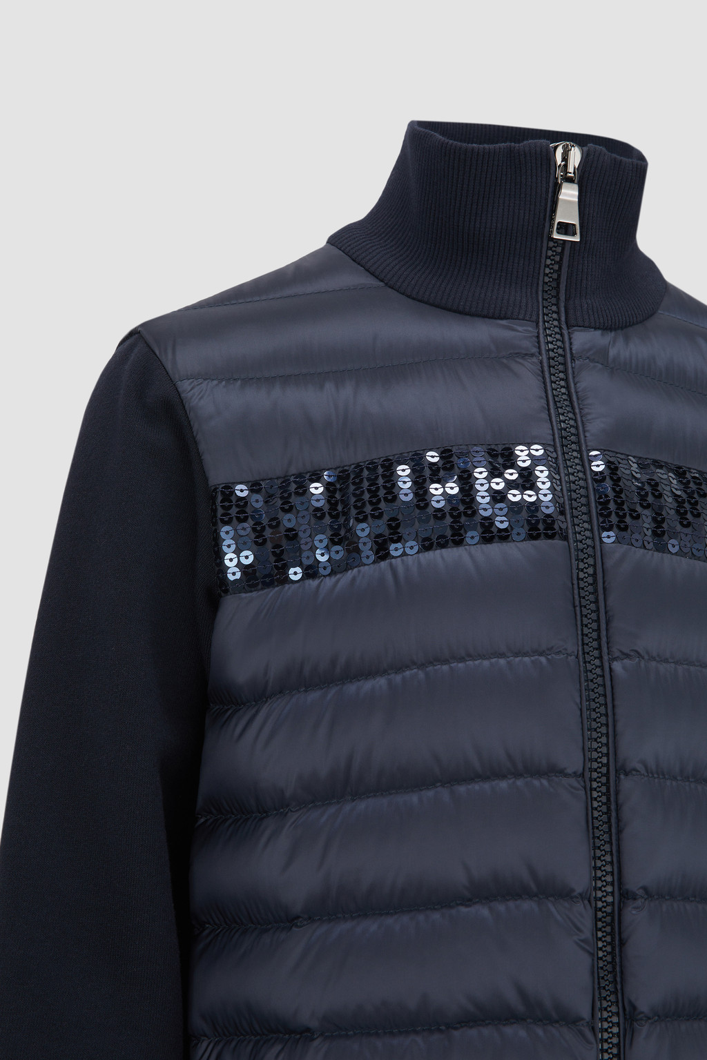 Padded Zip-Up Sweatshirt