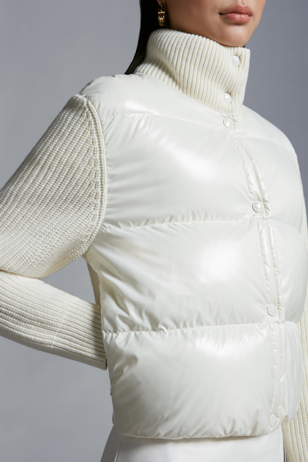 Padded Wool Cardigan