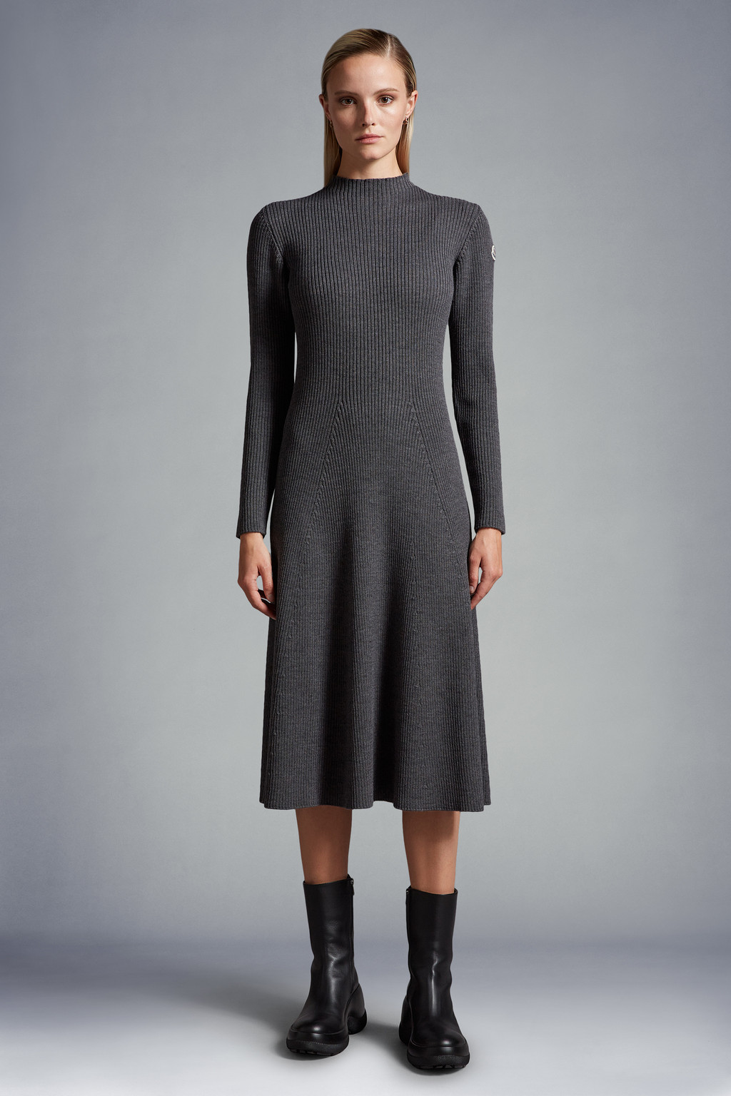 Knit Wool Midi Dress