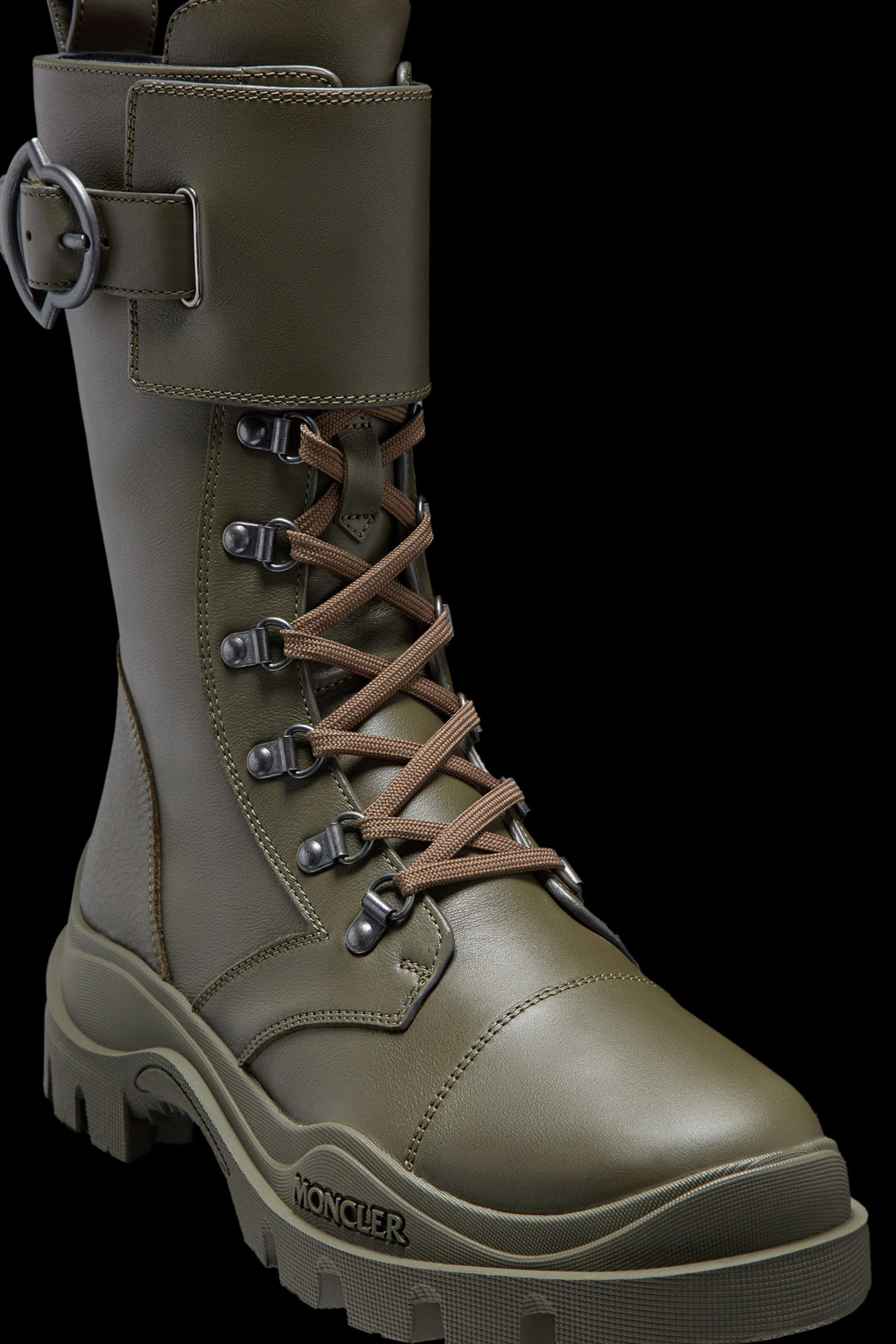 Larue Buckle Lace-Up Boots