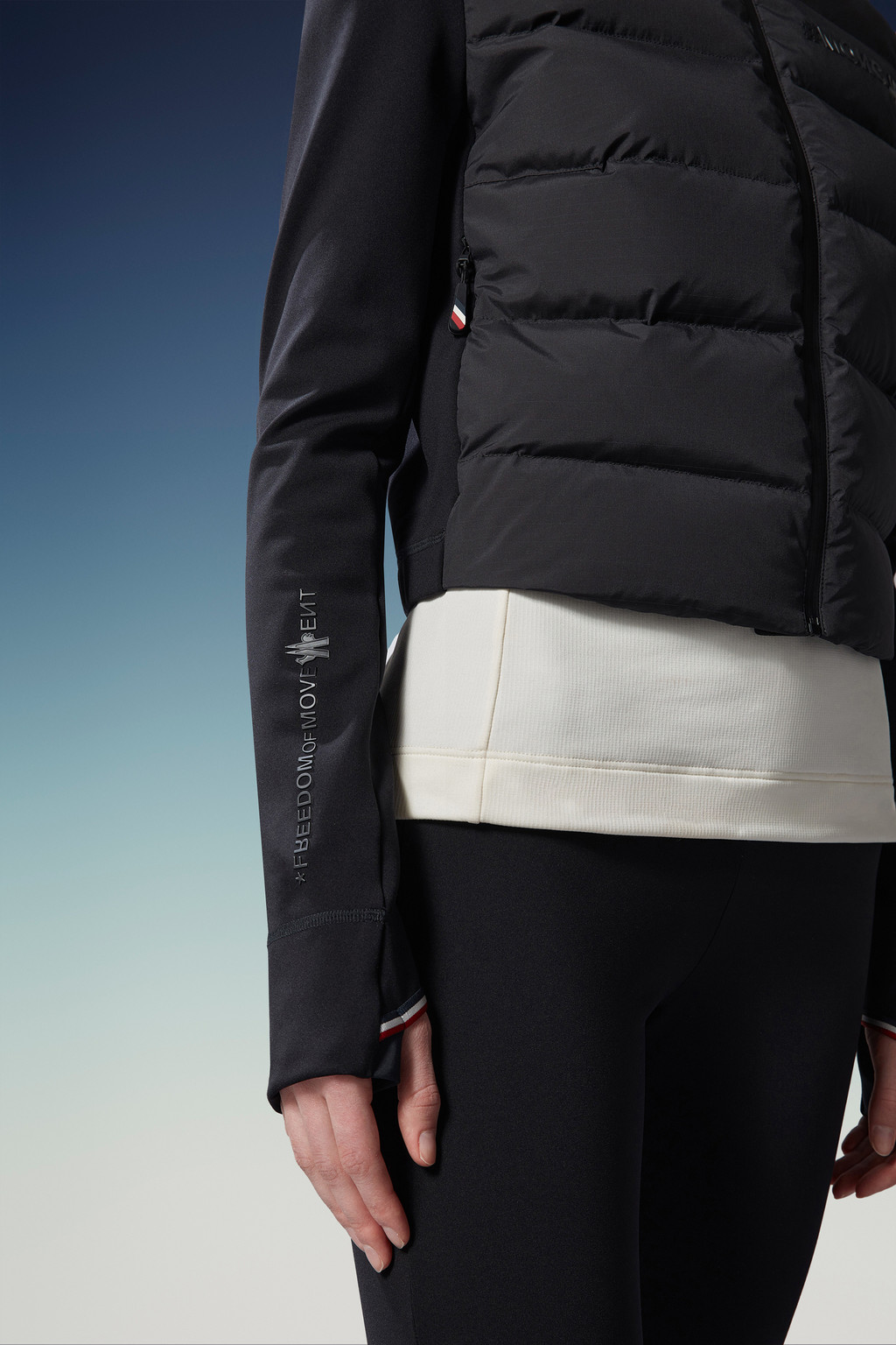 Padded Zip-Up Sweatshirt