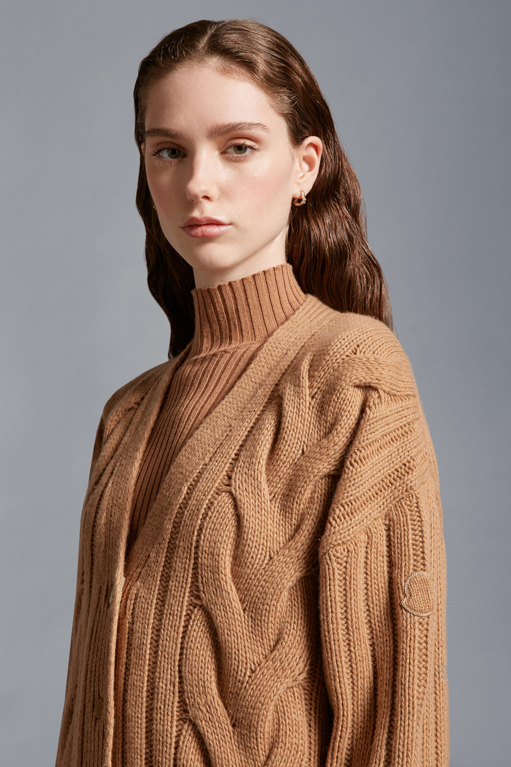 Cable Knit Cashmere Cardigan